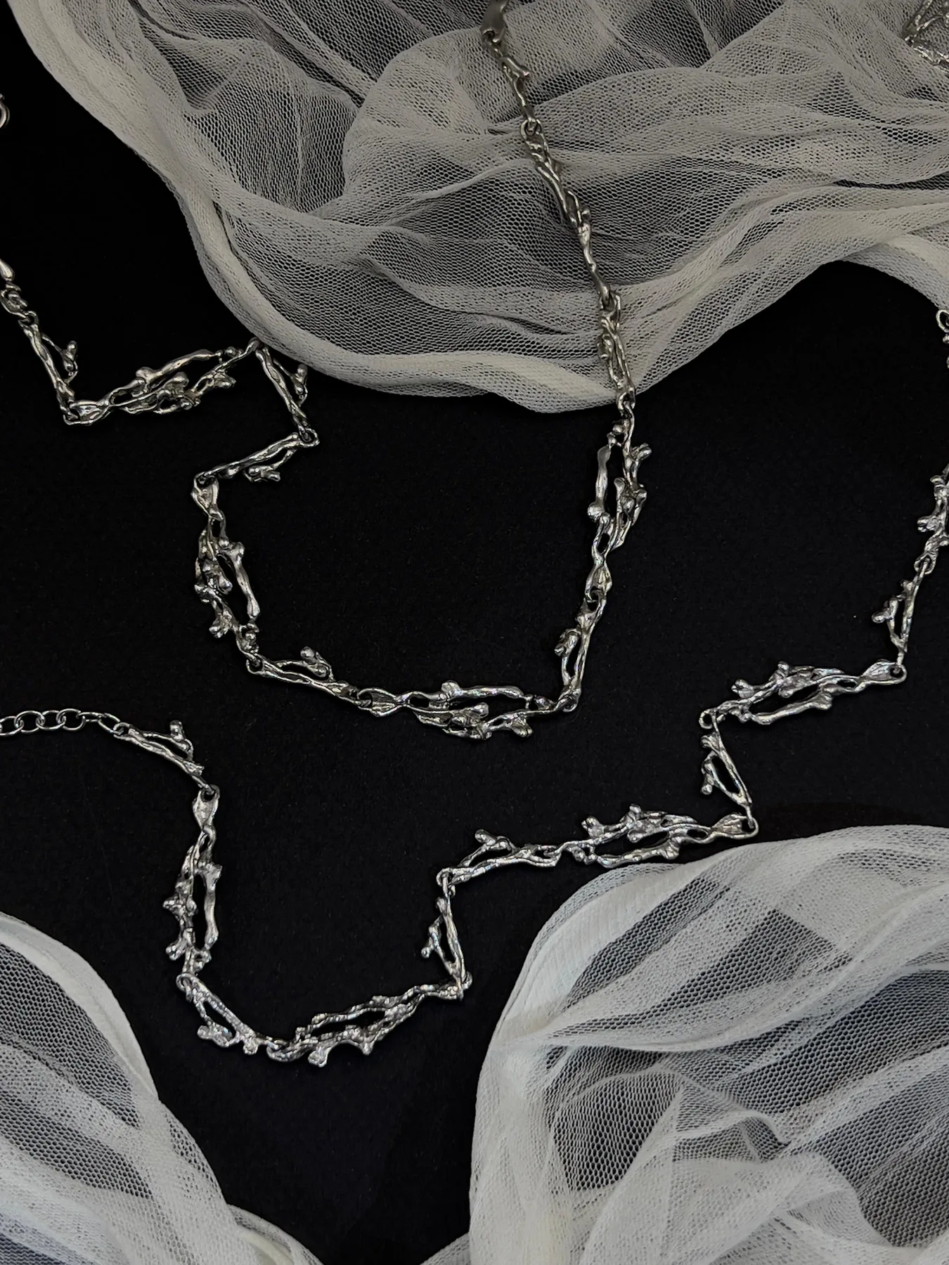 The Shoreline necklace and bracelet as a set