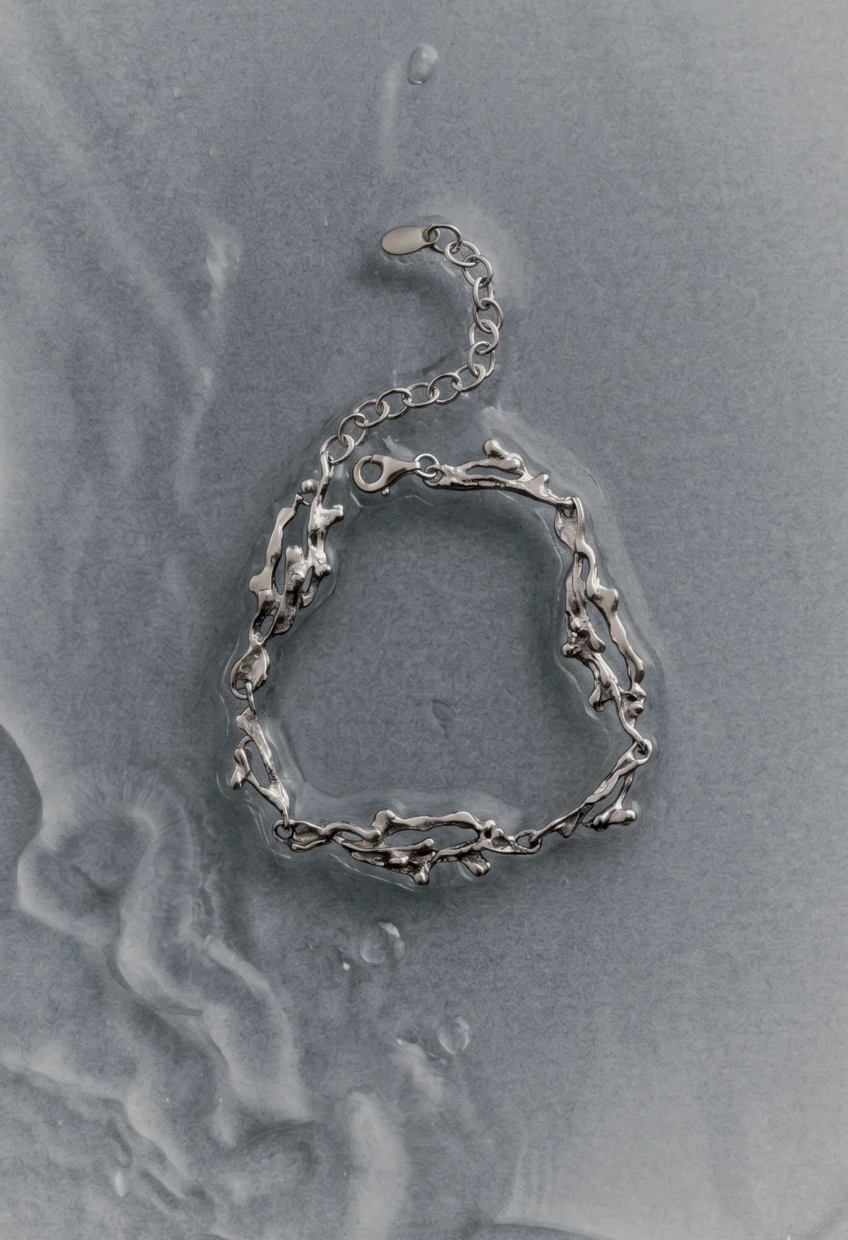 The Shoreline cuff bracelet in sterling silver